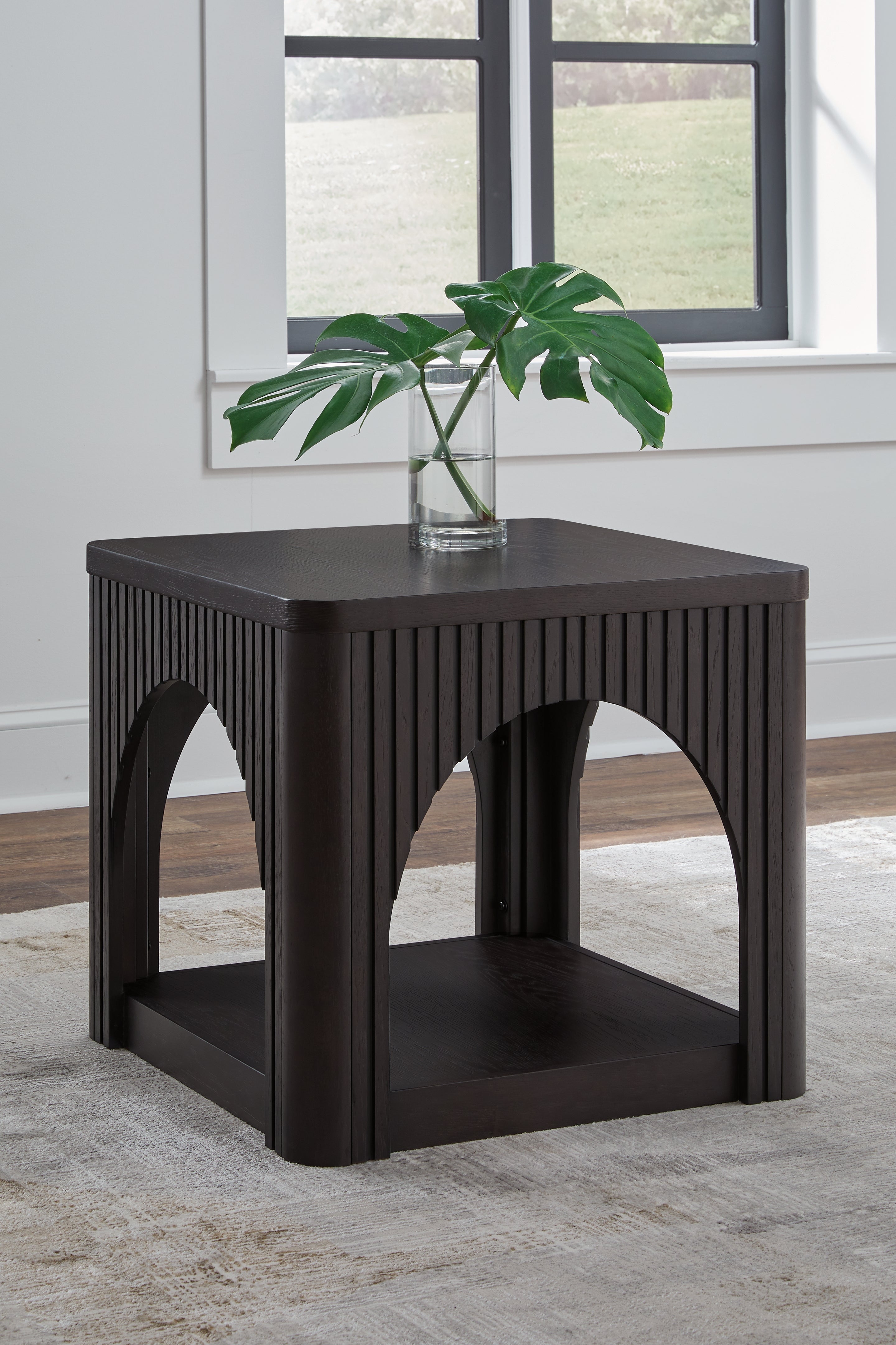 Family Deals Furniture - Ashley Furniture - Yellink End Table - Square End Table / Black - T760-2