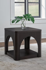 Family Deals Furniture - Ashley Furniture - Yellink End Table - Square End Table / Black - T760-2