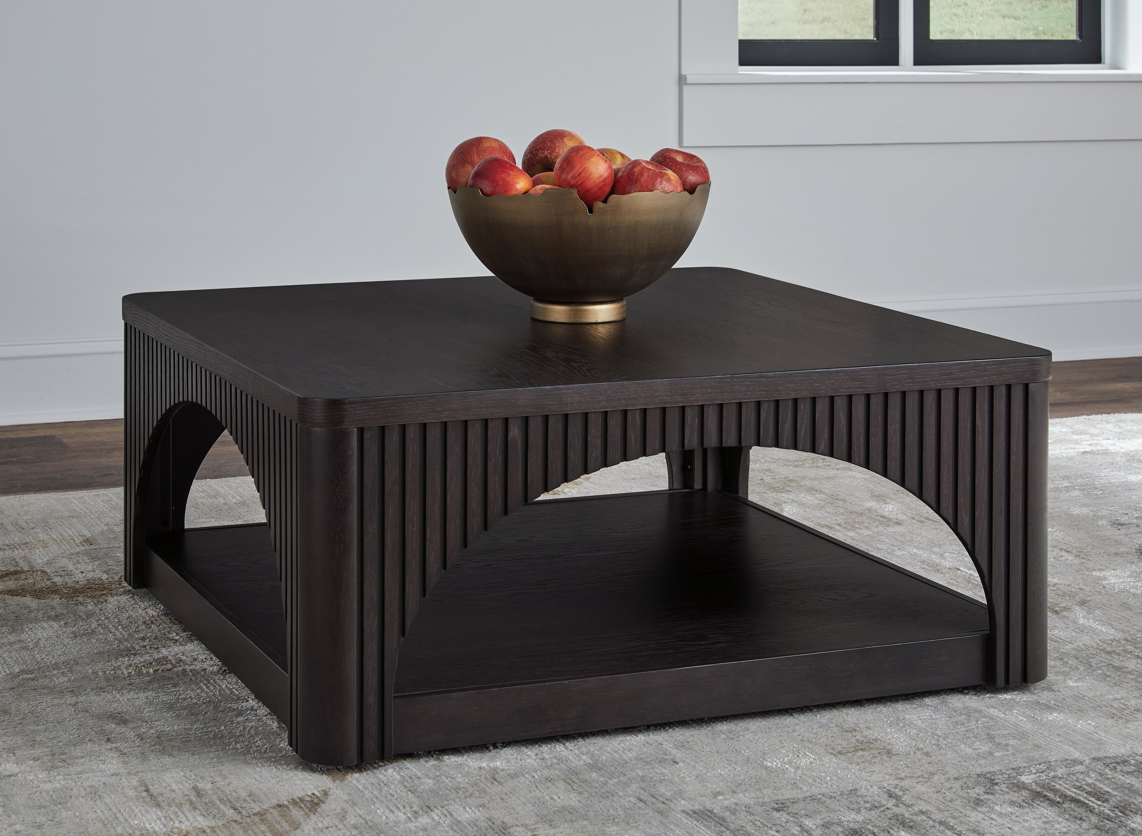 Family Deals Furniture - Ashley Furniture - Yellink Coffee Table - Square Cocktail Table / Black - T760-8