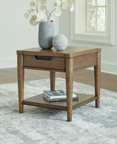 Family Deals Furniture - Ashley Furniture - Roanhowe End Table - Rectangular End Table / Brown - T769-3