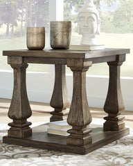 Family Deals Furniture - Ashley Furniture - Johnelle End Table - Rectangular End Table / Gray - T776-3