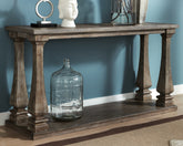 Family Deals Furniture - Ashley Furniture - Johnelle Sofa Table - Sofa Table / Gray - T776-4
