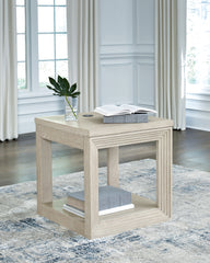 Family Deals Furniture - Ashley Furniture - Marxhart End Table - Square End Table / Bisque - T791-2