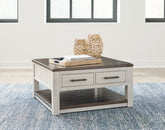 Family Deals Furniture - Ashley Furniture - Darborn Lift-Top Coffee Table - Lift Top Cocktail Table / Gray/Brown - T796-00