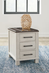 Family Deals Furniture - Ashley Furniture - Darborn Chairside End Table - Chair Side End Table / Gray/Brown - T796-7