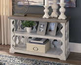 Family Deals Furniture - Ashley Furniture - Havalance Sofa/Console Table - Console Sofa Table / Gray/White - T814-5