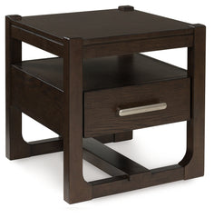 Family Deals Furniture - Ashley Furniture - Breckington End Table - Rectangular End Table / Dark Brown - T656-3