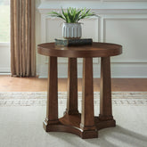 Family Deals Furniture - Ashley Furniture - Rustic Plains End Table - Round End Table - T877-6