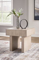 Family Deals Furniture - Ashley Furniture - Jorlaina End Table - Square End Table / Light Grayish Brown - T922-2