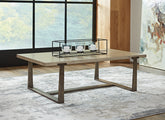 Family Deals Furniture - Ashley Furniture - Dalenville Coffee Table - Rectangular Cocktail Table / Gray - T965-1