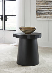 Family Deals Furniture - Ashley Furniture - Wimbell End Table - Round End Table / Black - T970-6