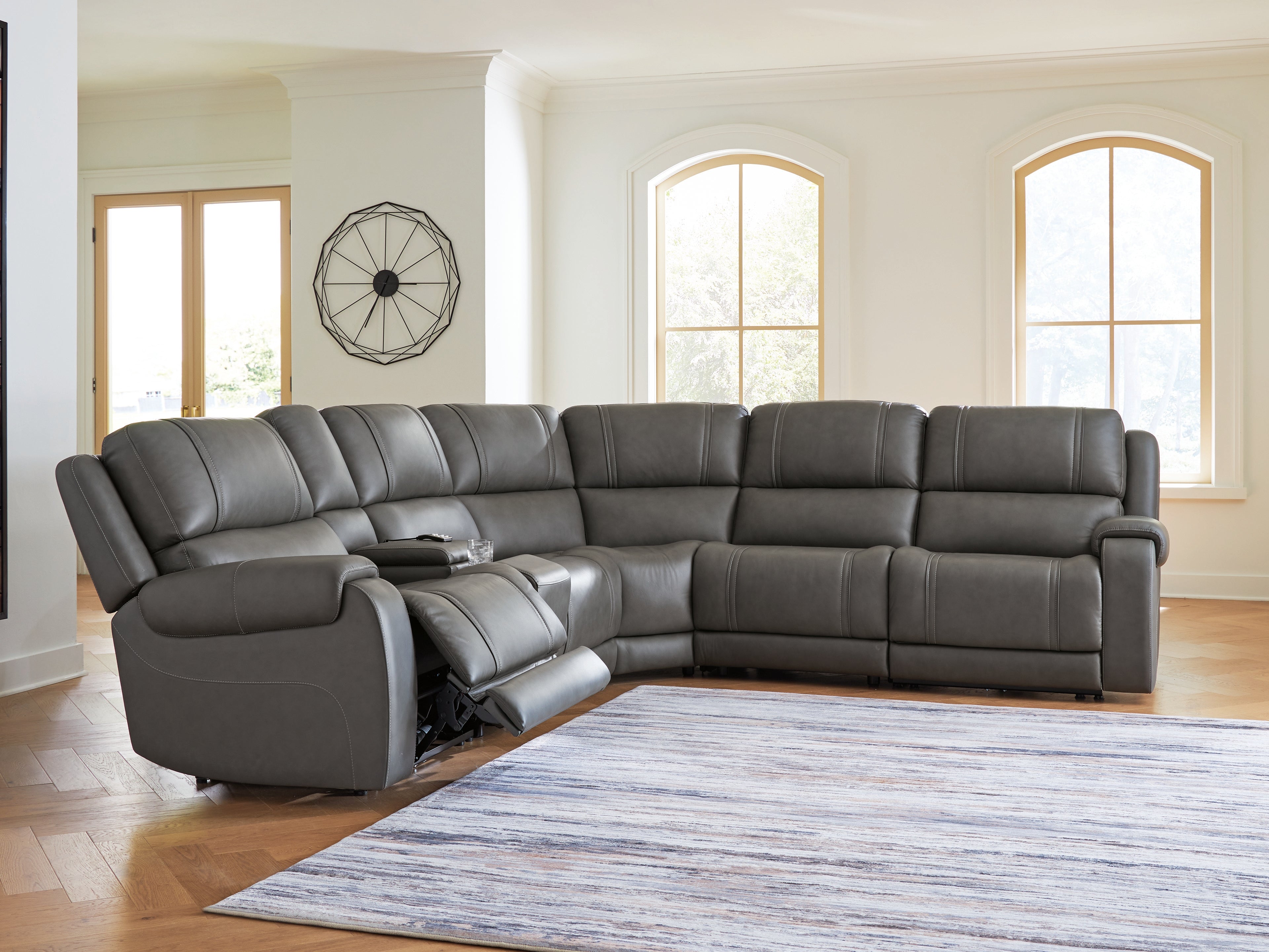 Family Deals Furniture - Ashley Furniture - 5Z - Pittson Sectional - 6-Piece Power Reclining Sectional - PCU12600S5