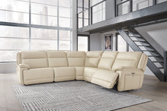 Family Deals Furniture - Ashley Furniture - Double Deal Sectional - 4-Piece Reclining Sectional / Almond - U13001S6