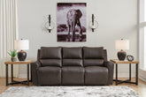 Family Deals Furniture - Ashley Furniture - Boxmere Living Room - DBL REC PWR Loveseat w/Console / Storm - U1310096