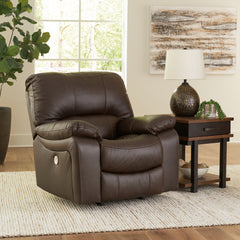 Family Deals Furniture - Ashley Furniture - Leesworth Living Room - Reclining Power Sofa / Ocean - U4380987