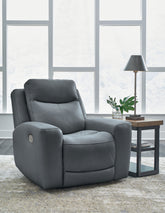 Family Deals Furniture - Ashley Furniture - Mindanao Living Room - PWR REC Sofa with ADJ Headrest / Steel - U5950415