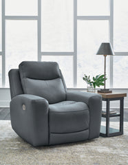 Family Deals Furniture - Ashley Furniture - Mindanao Living Room - PWR REC Sofa with ADJ Headrest / Steel - U5950415
