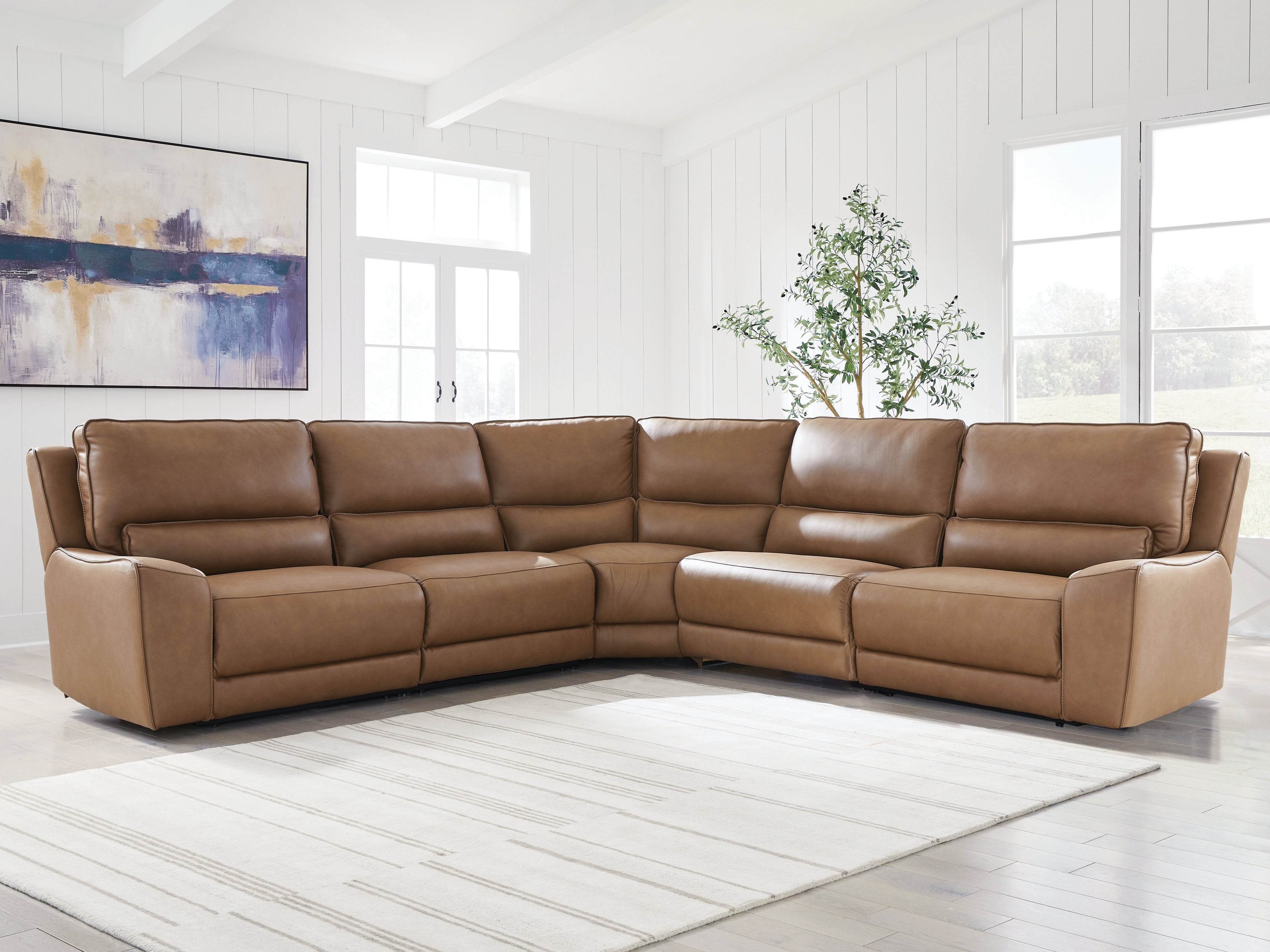 Family Deals Furniture - Ashley Furniture - DeepWakes Sectional - 5-Piece Power Reclining Sectional - PCU62606S8