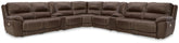 Family Deals Furniture - Ashley Furniture - Dunleith 9-Piece Power Reclining Sectional - 9-piece Power Reclining Sectional / Chocolate - U71604S10