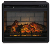 Family Deals Furniture - Ashley Furniture - Entertainment Accessories Electric Infrared Fireplace Insert - Electric Infrared Fireplace Insert / Black - W100-101