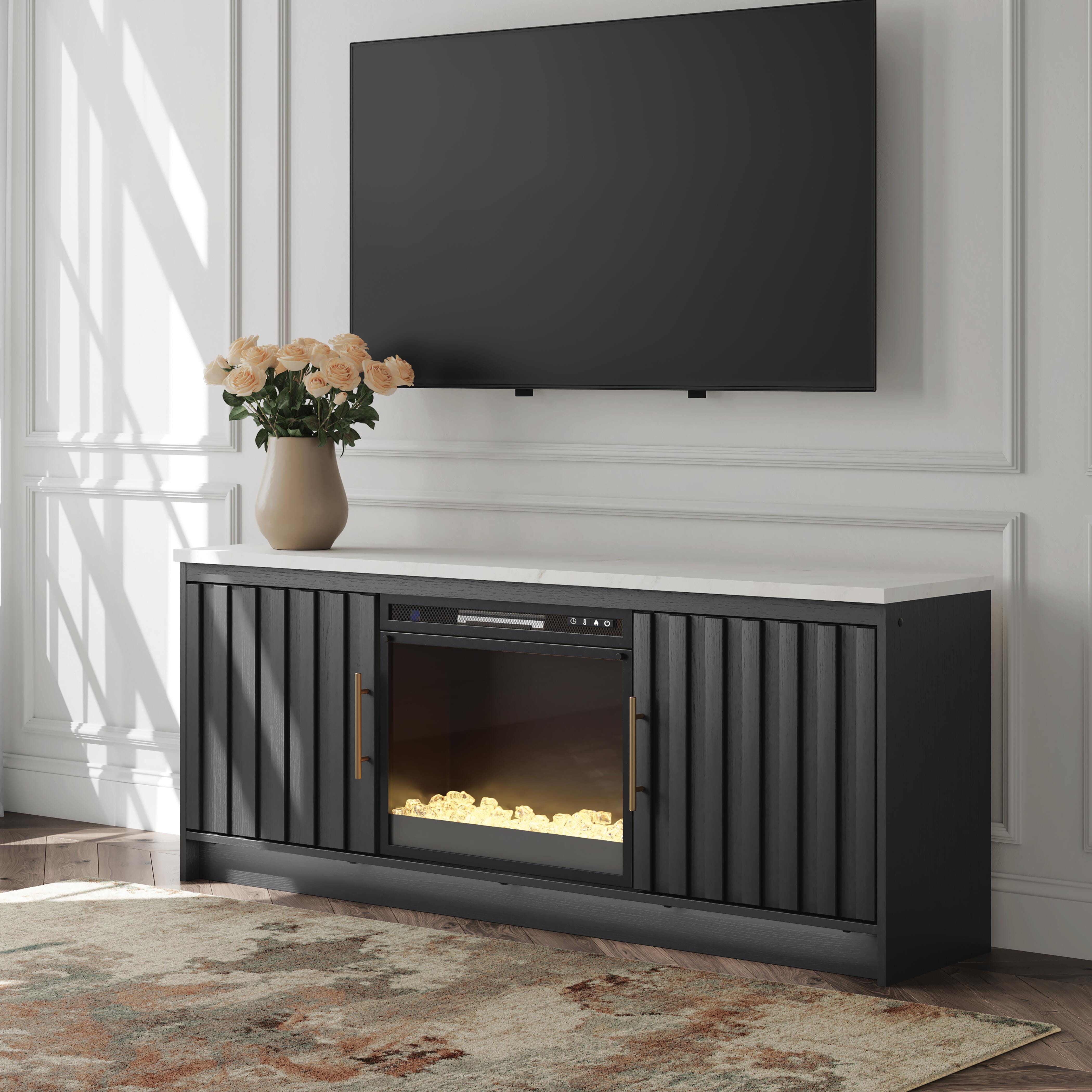 Family Deals Furniture - Ashley Furniture - Cadmori 63" TV Stand with Electric Fireplace - 63" TV Stand with Electric Fireplace - W2616W1