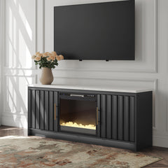 Family Deals Furniture - Ashley Furniture - Cadmori 63" TV Stand with Electric Fireplace - 63" TV Stand with Electric Fireplace - W2616W1