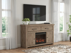 Family Deals Furniture - Ashley Furniture - Garistyn 62" TV Stand with Electric Fireplace - 62" TV Stand with Electric Fireplace - W2844W1