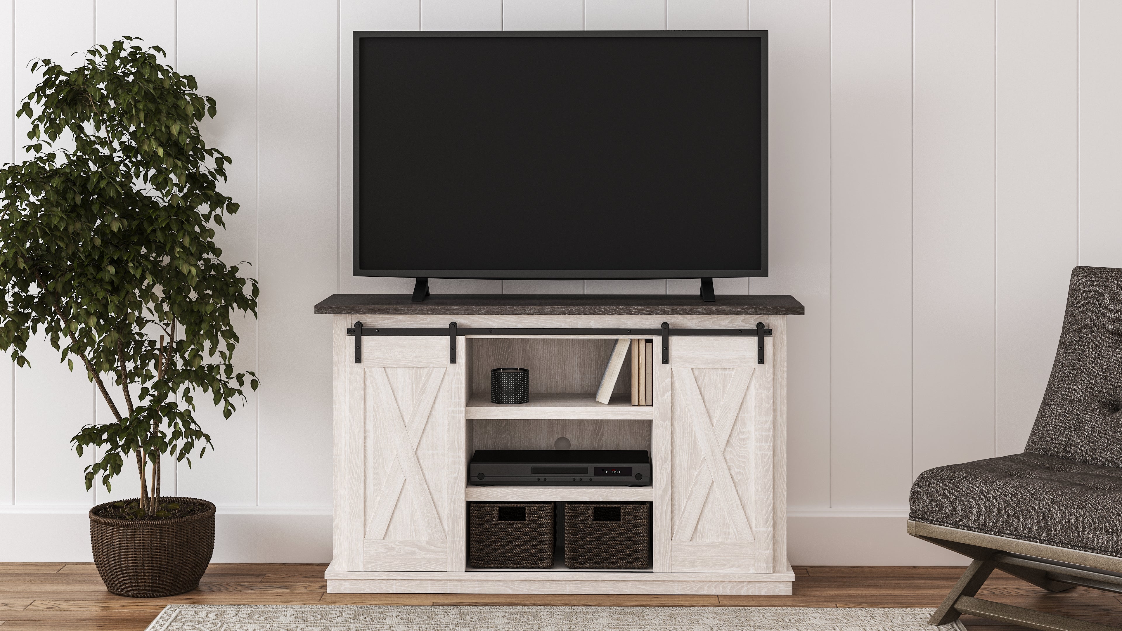 Family Deals Furniture - Ashley Furniture - Dorrinson 54" TV Stand - 54" / Two-tone - W287-48