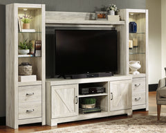 Family Deals Furniture - Ashley Furniture - Bellaby Entertainment Center - Bridge / Whitewash - W331-27