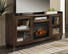 Family Deals Furniture - Ashley Furniture - Starmore 70" TV Stand with Electric Fireplace - 70" TV Stand with Electric Fireplace / Brown - W633W5