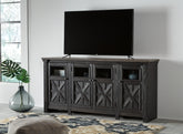 Family Deals Furniture - Ashley Furniture - Tyler Creek 74" TV Stand - 74" / Black/Gray - W736-68