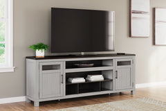Family Deals Furniture - Ashley Furniture - Darborn 88" TV Stand - 88" / Gray/Brown - W796-68