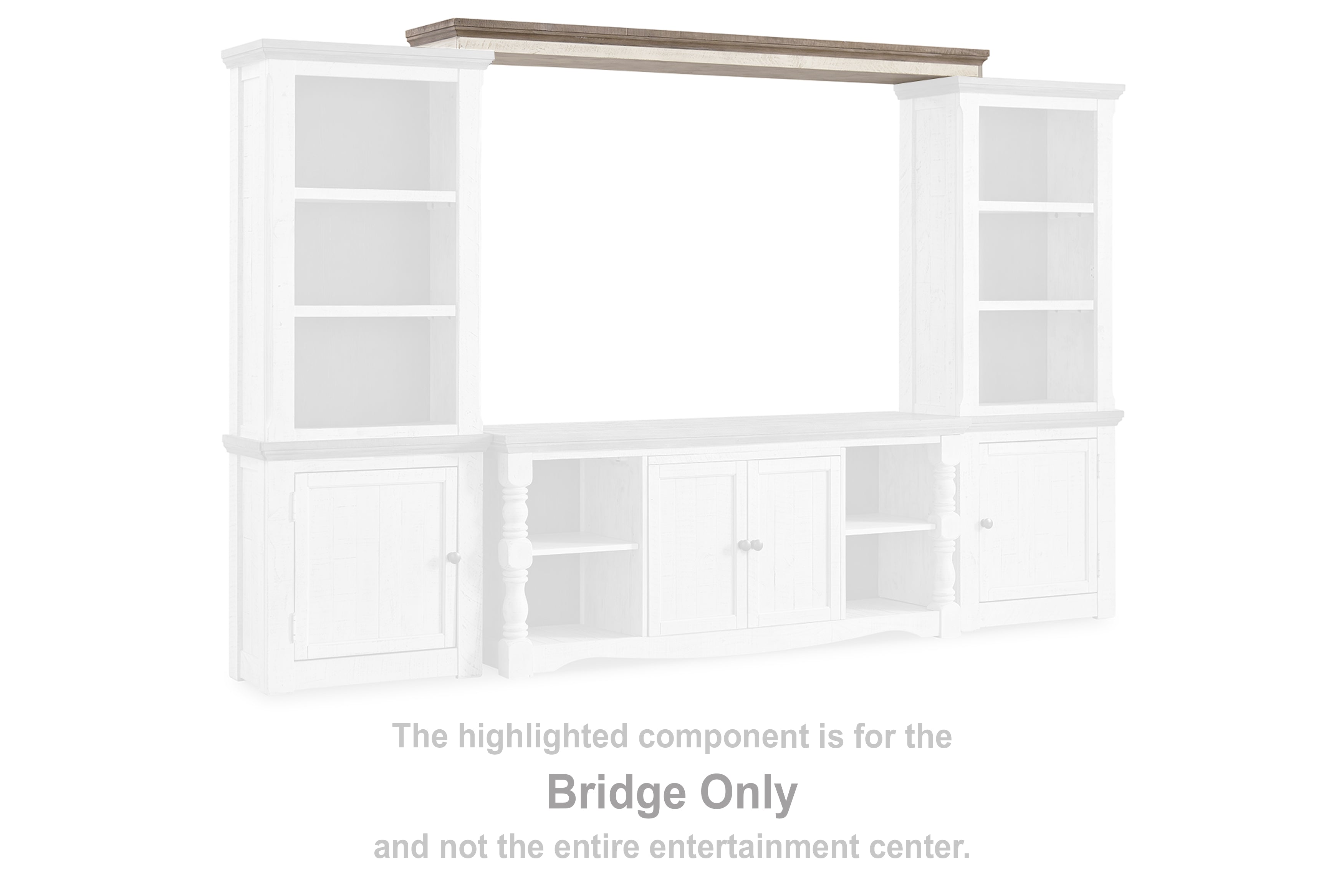 Family Deals Furniture - Ashley Furniture - Havalance Entertainment Center - Bridge / Two-tone - W814-35