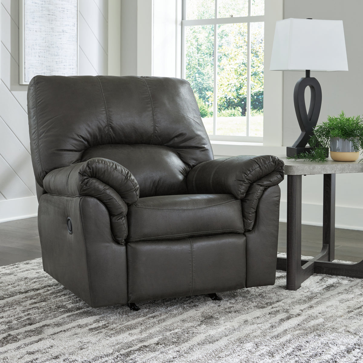 Family Deals Furniture - Ashley Furniture - Bladen Living Room - Ottoman / Slate - 1202114