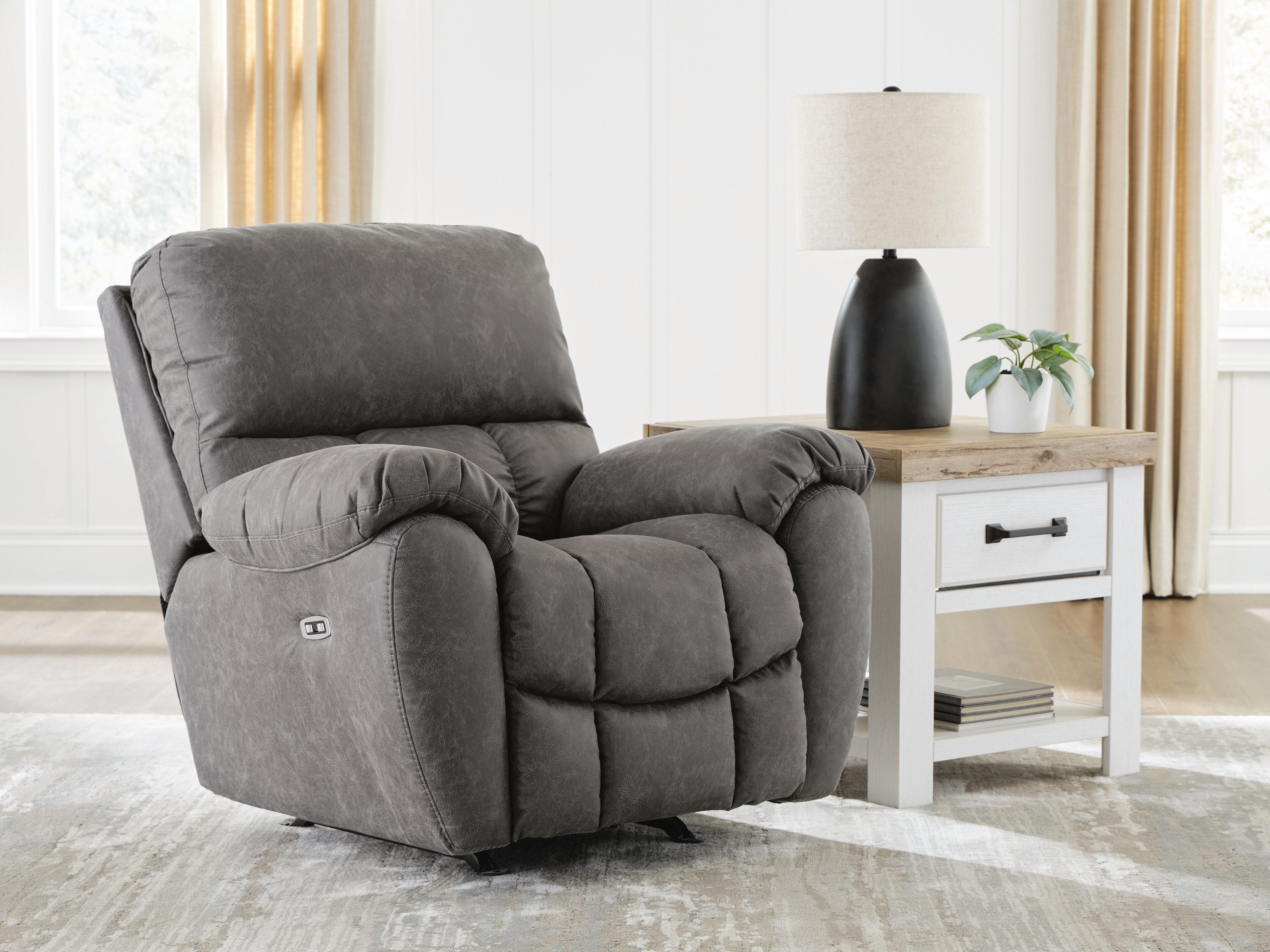 Family Deals Furniture - Ashley Furniture - Bakerstein Living Room - PWR Rocker REC/ADJ Headrest - PC1250398