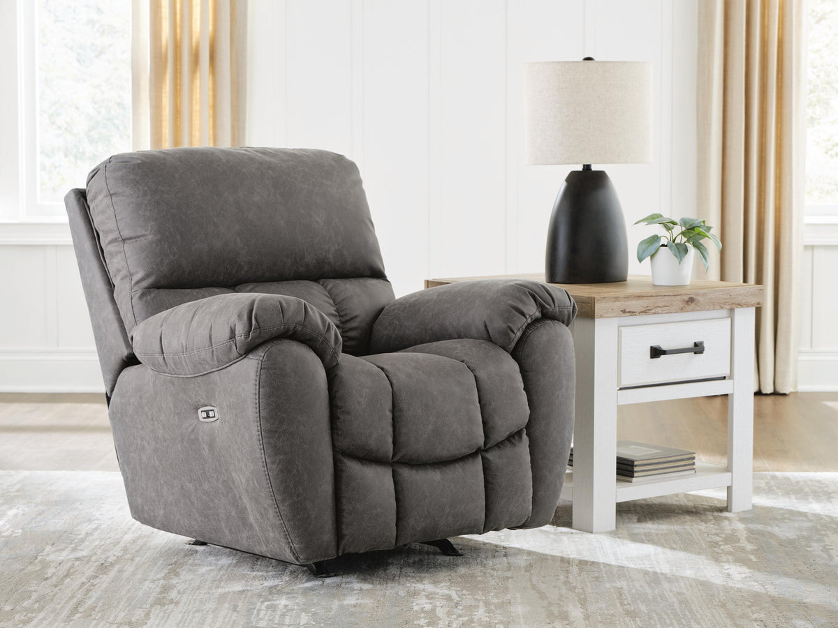 Family Deals Furniture - Ashley Furniture - Bakerstein Living Room - PWR Rocker REC/ADJ Headrest - PC1250398