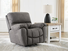 Family Deals Furniture - Ashley Furniture - Bakerstein Living Room - PWR Rocker REC/ADJ Headrest - PC1250398