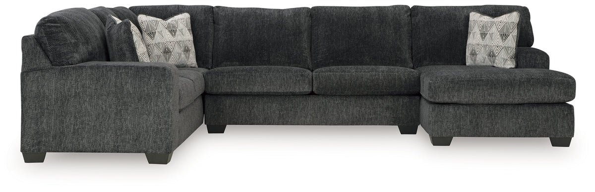 Family Deals Furniture - Ashley Furniture - Hollyview Sectional - LAF 3-Piece Sectional with Chaise / Shadow - 15205S1