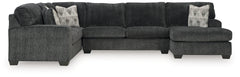 Family Deals Furniture - Ashley Furniture - Hollyview Sectional - LAF 3-Piece Sectional with Chaise / Shadow - 15205S1