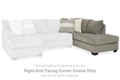 Family Deals Furniture - Ashley Furniture - Creswell Sectional - RAF Sofa Chaise / Stone - 1530503