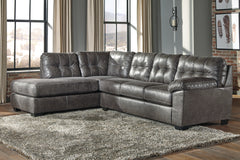 Family Deals Furniture - Ashley Furniture - Fallston Sectional - RAF 2-Piece Sectional with Chaise / Slate - 17221S1