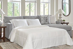 Family Deals Furniture - Ashley Furniture - UrbanCrest Sectional - 2-Piece Sleeper Sectional with Chaise / Pewter - PC20804S5