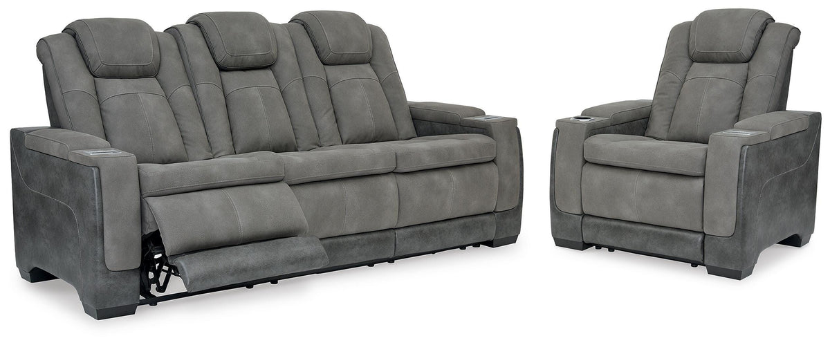 Family Deals Furniture - Ashley Furniture - Next-Gen Durapella Power Reclining Sofa and Power Recliner - Power Reclining Sofa and Power Recliner - 22004U3