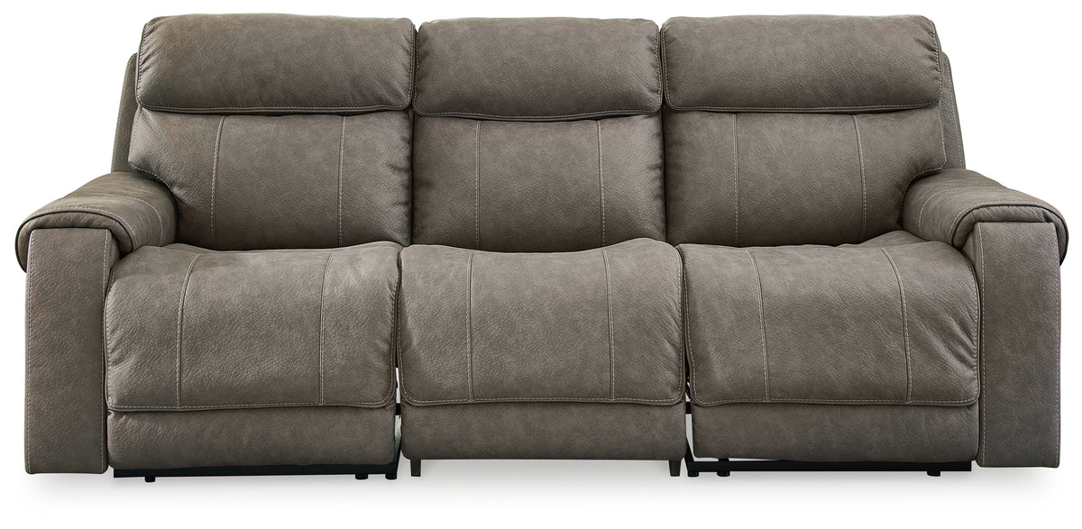 Family Deals Furniture - Ashley Furniture - Starbot Sectional - 3-Piece Power Reclining Sectional Sofa / Fossil - 23501S3