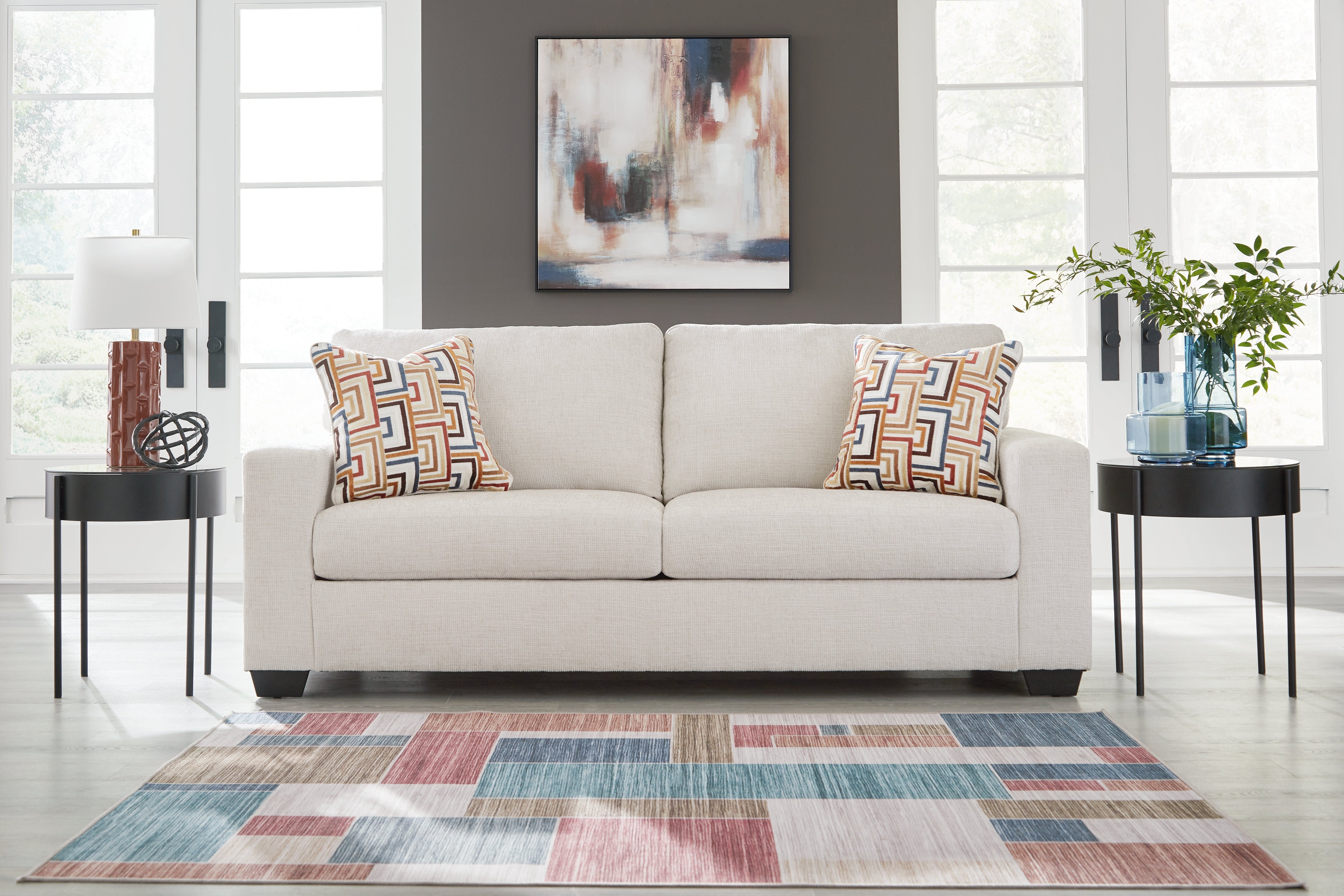 Family Deals Furniture - Ashley Furniture - Aviemore Living Room - Sofa / Stone - 2430538