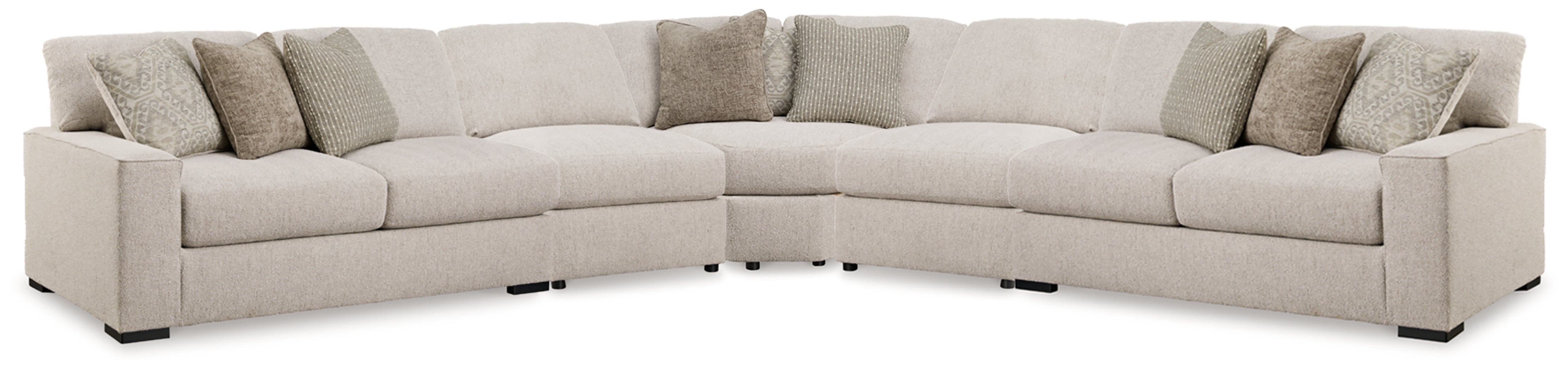 Family Deals Furniture - Ashley Furniture - Ballyton Sectional - RAF 5-Piece Sectional / Sand - 25102S3