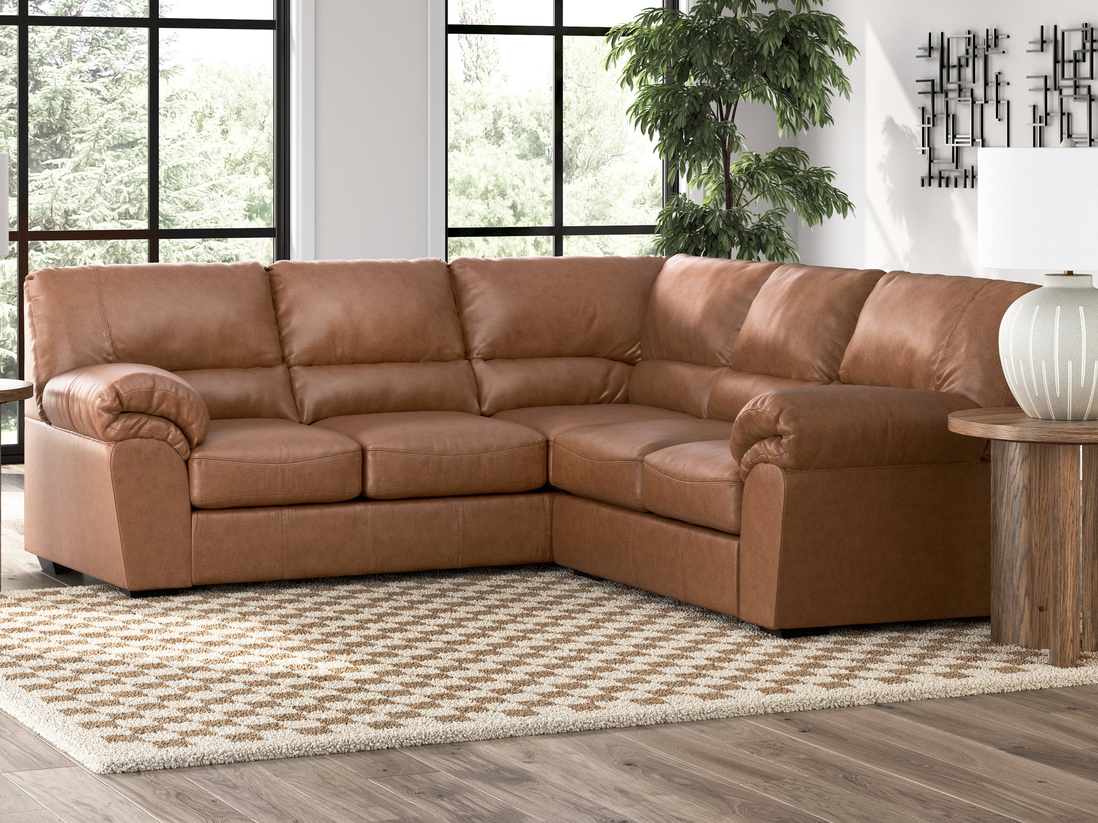 Family Deals Furniture - Ashley Furniture - WillowBend Sectional - LAF 2-Piece Sectional / Caramel - PC27704S2