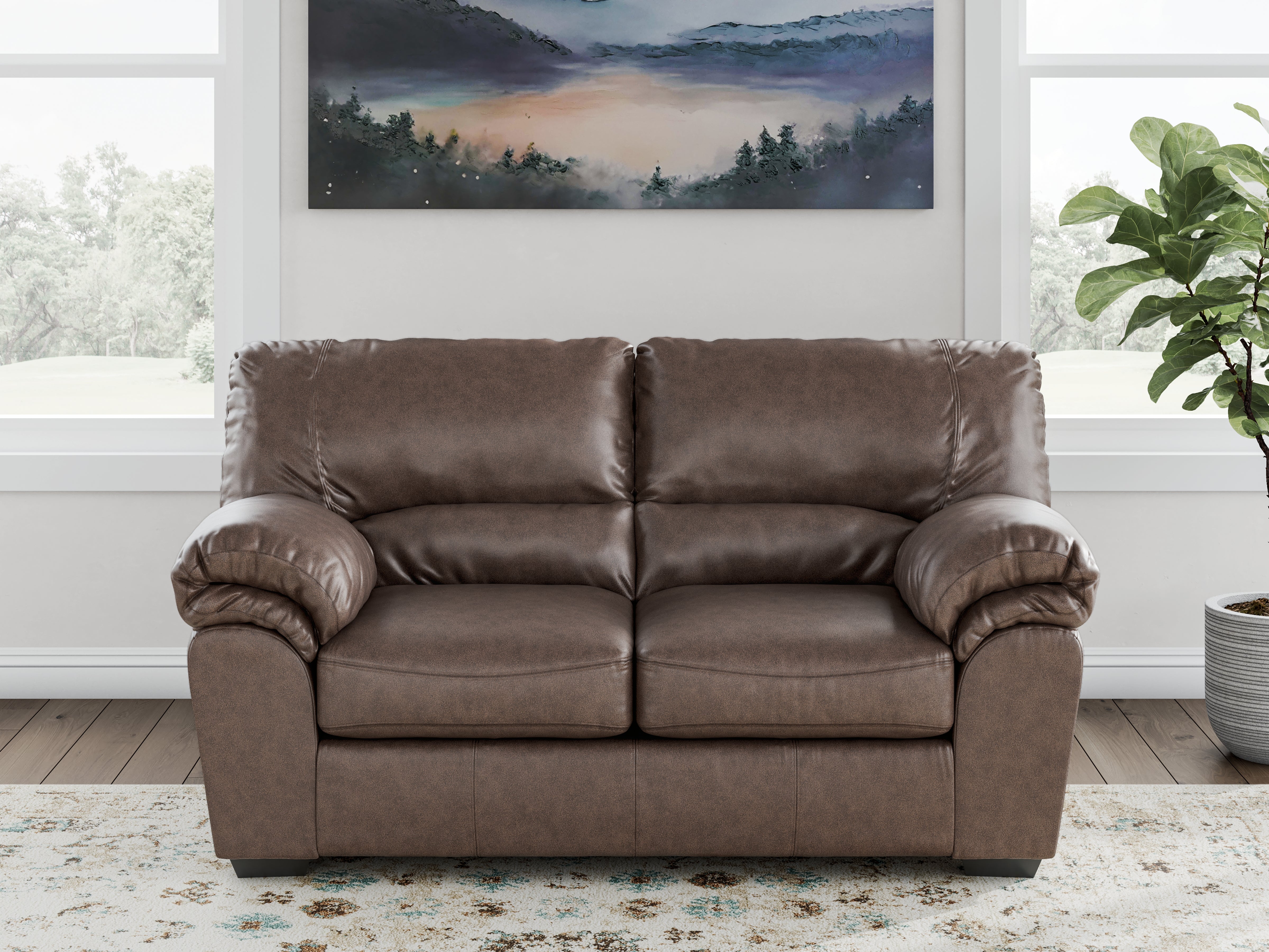 Family Deals Furniture - Ashley Furniture - WillowBend Living Room - Loveseat / Umber - PC2770535