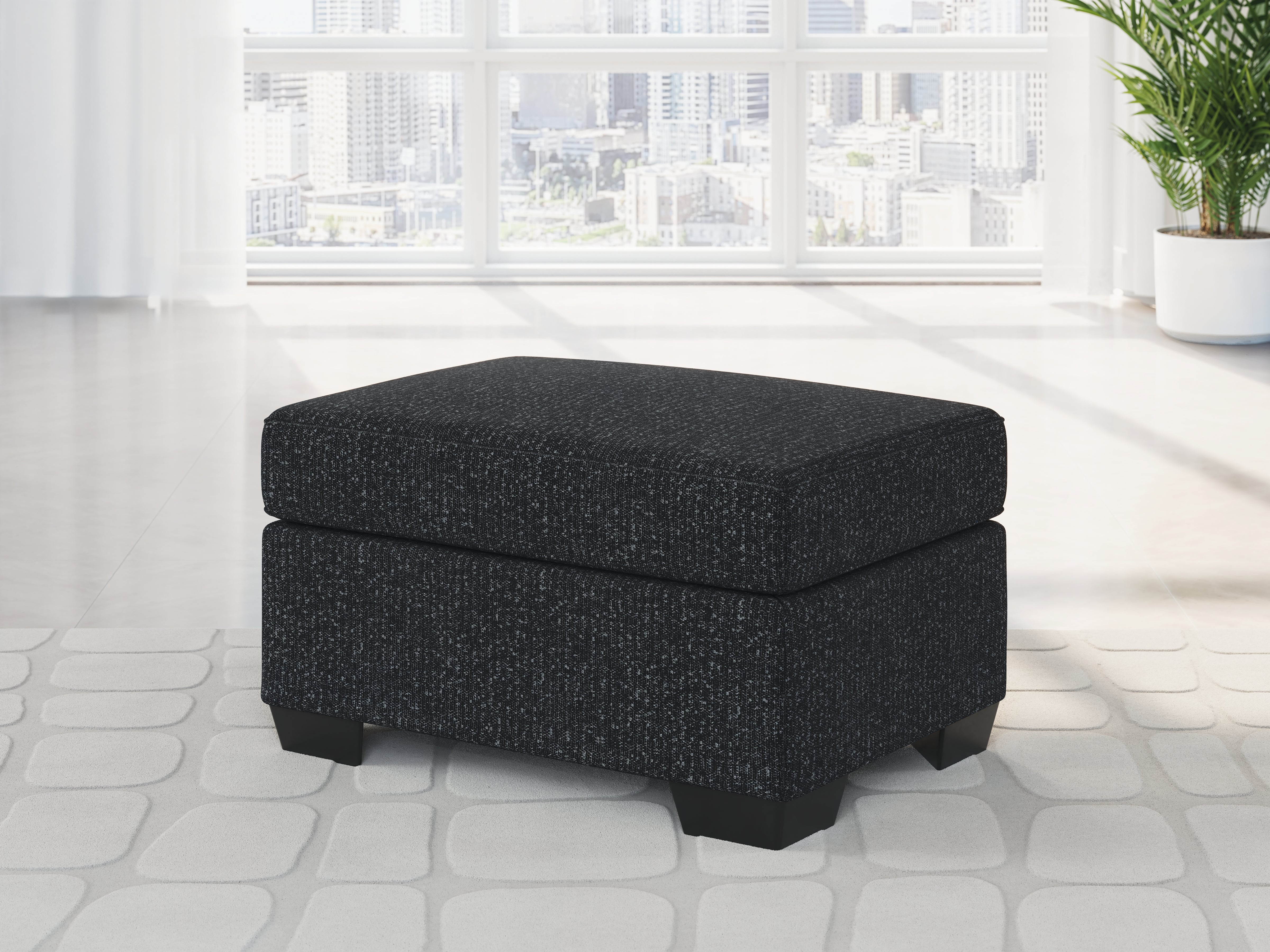 Family Deals Furniture - Ashley Furniture - Jasmine Peaks Living Room - Ottoman / Coal - 2890414