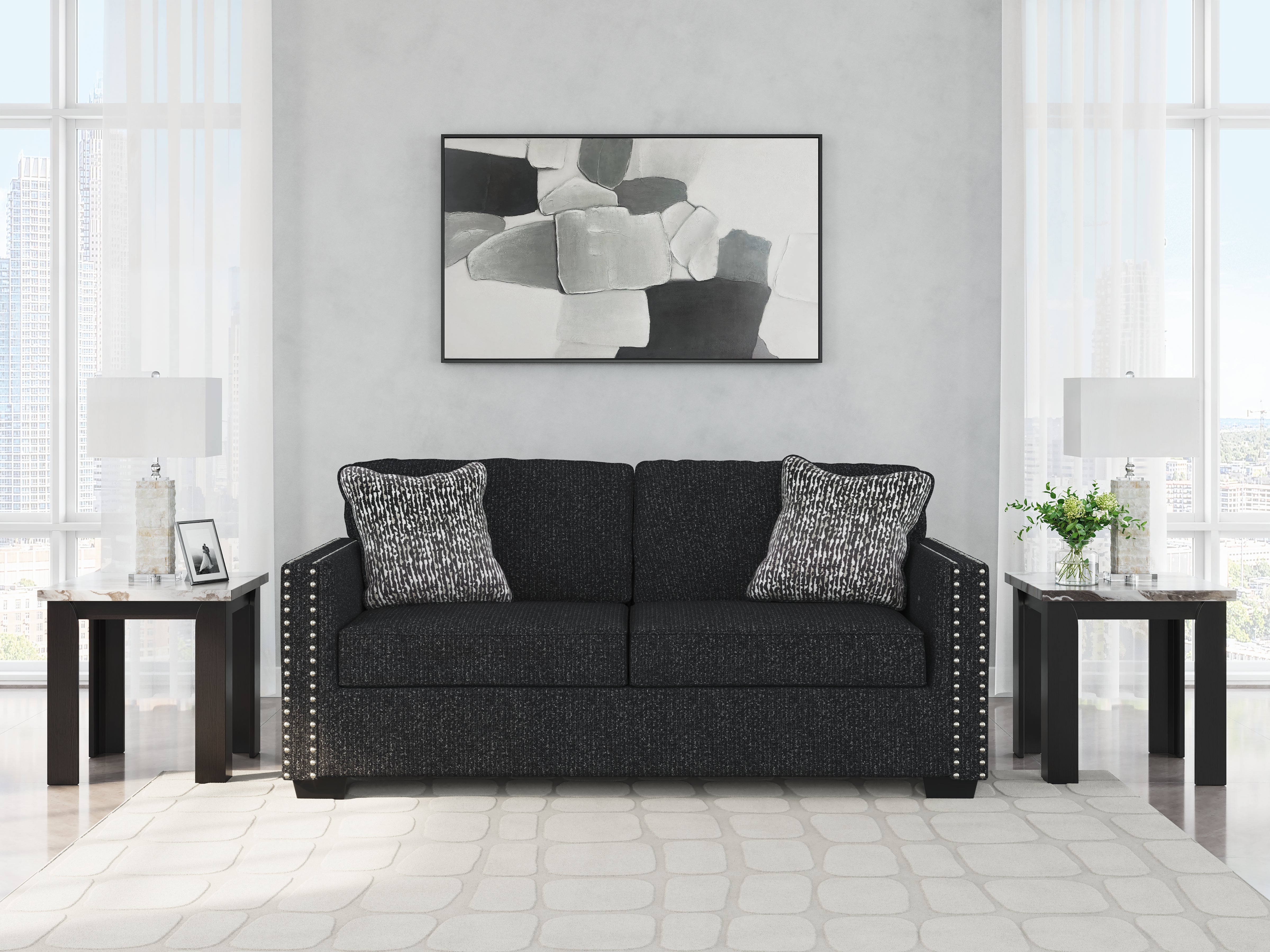 Family Deals Furniture - Ashley Furniture - Jasmine Peaks Living Room - Sofa / Coal - 2890438